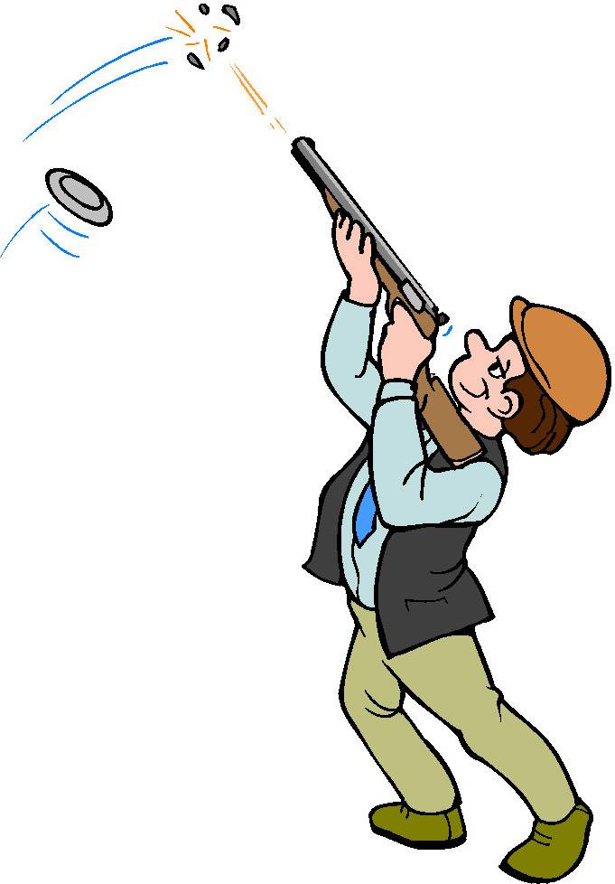 Shooting Clays Clipart 