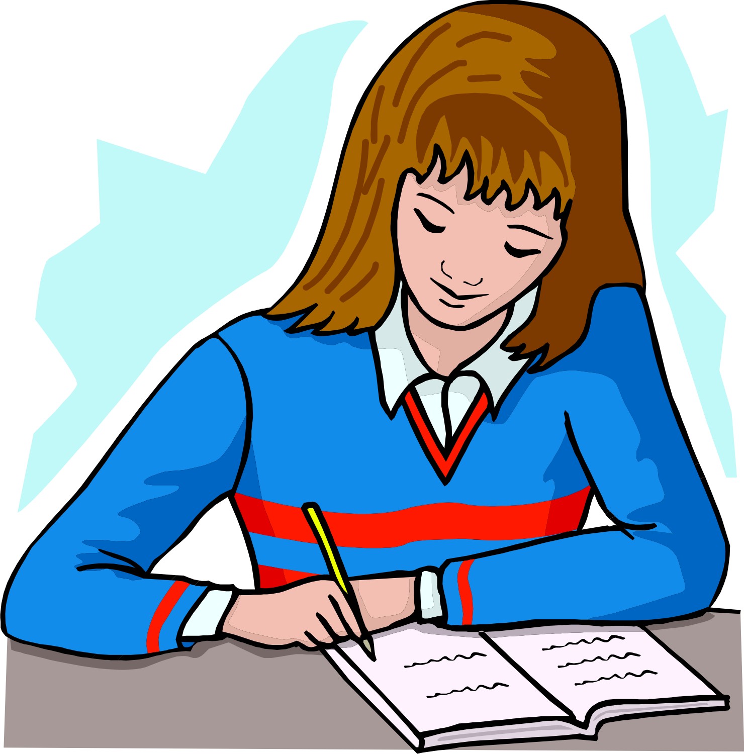 biography homework clipart