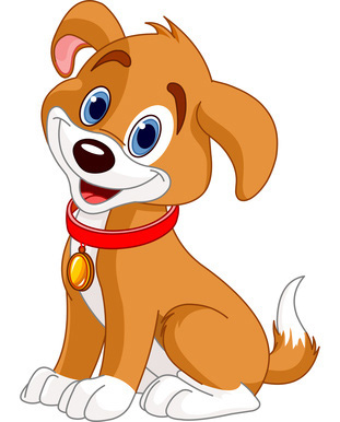 Clip Art of Cartoon Dachshund Dog 