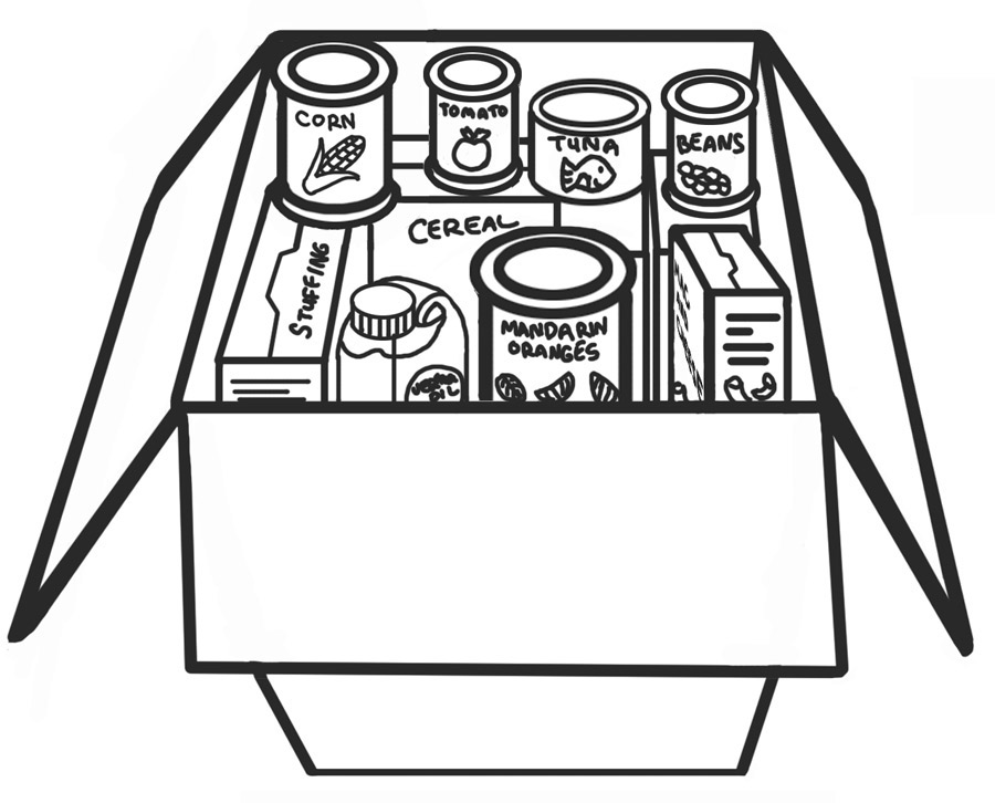non perishable food items clipart