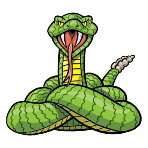 Rattlesnake Mascot Clipart 