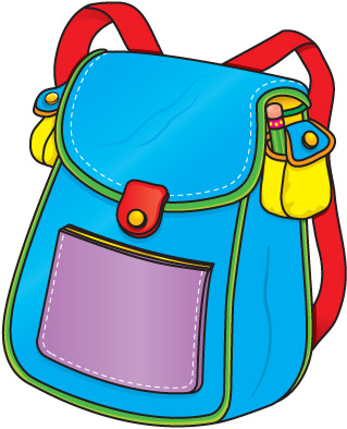 School Backpack Clipart 