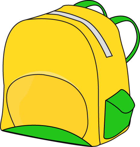 School Backpack Clipart 