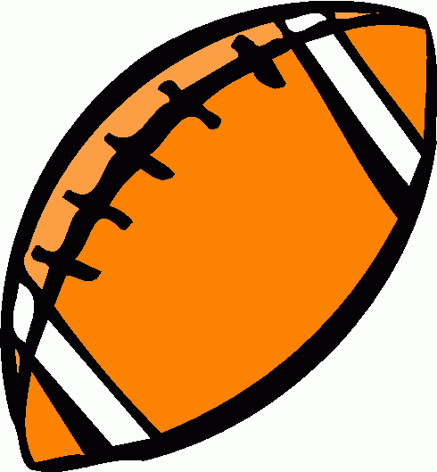 Orange Football Helmet Clipart 