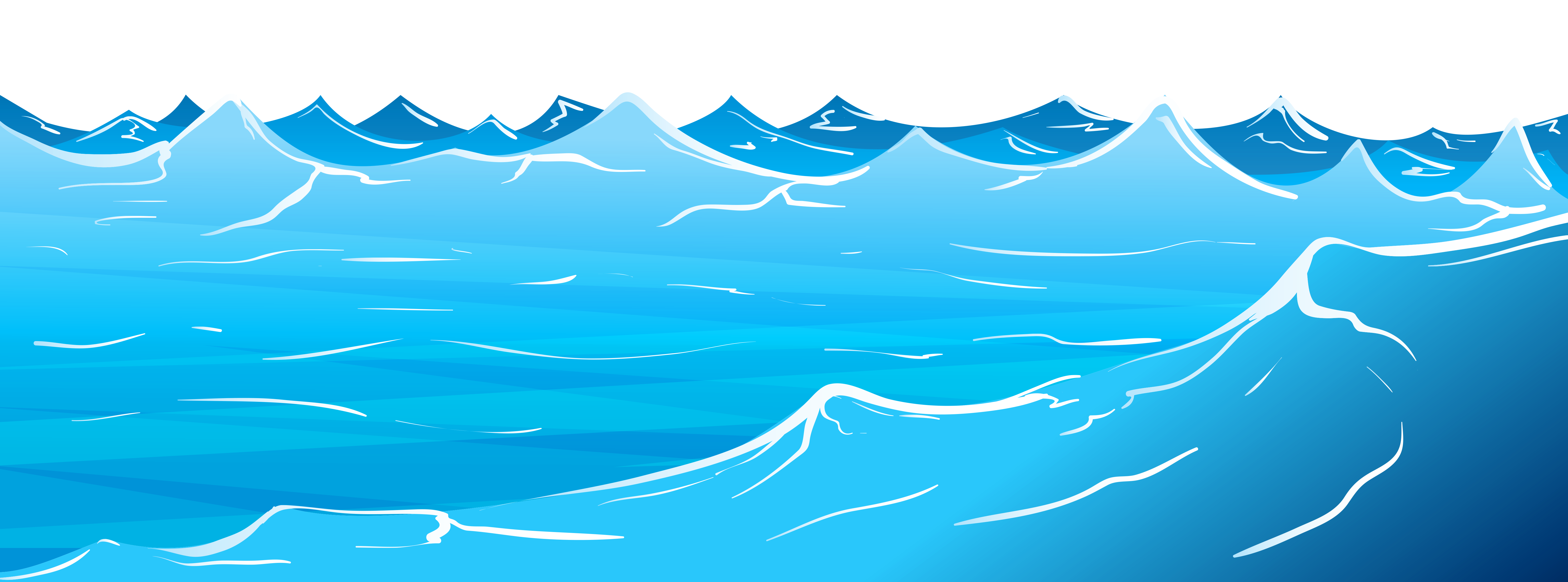 Water waves clipart free clipart image 