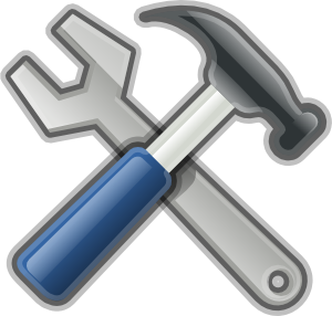 Andy Tools Hammer Spanner Clip Art at Clker 