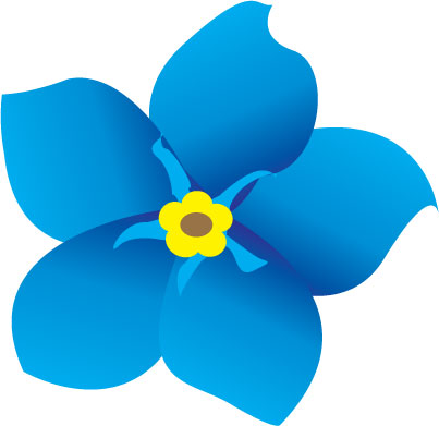 clipart of forget me not flowers 