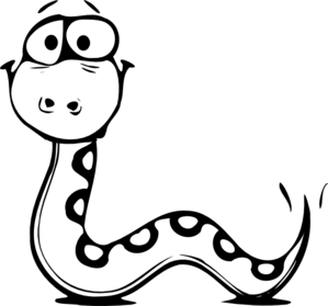 Cute Snake Clipart Black And White 