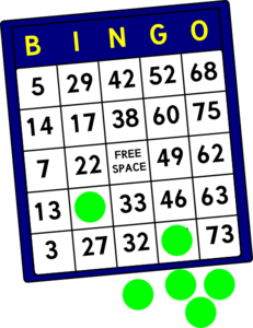 Bingo Card Clip Art at Clker 