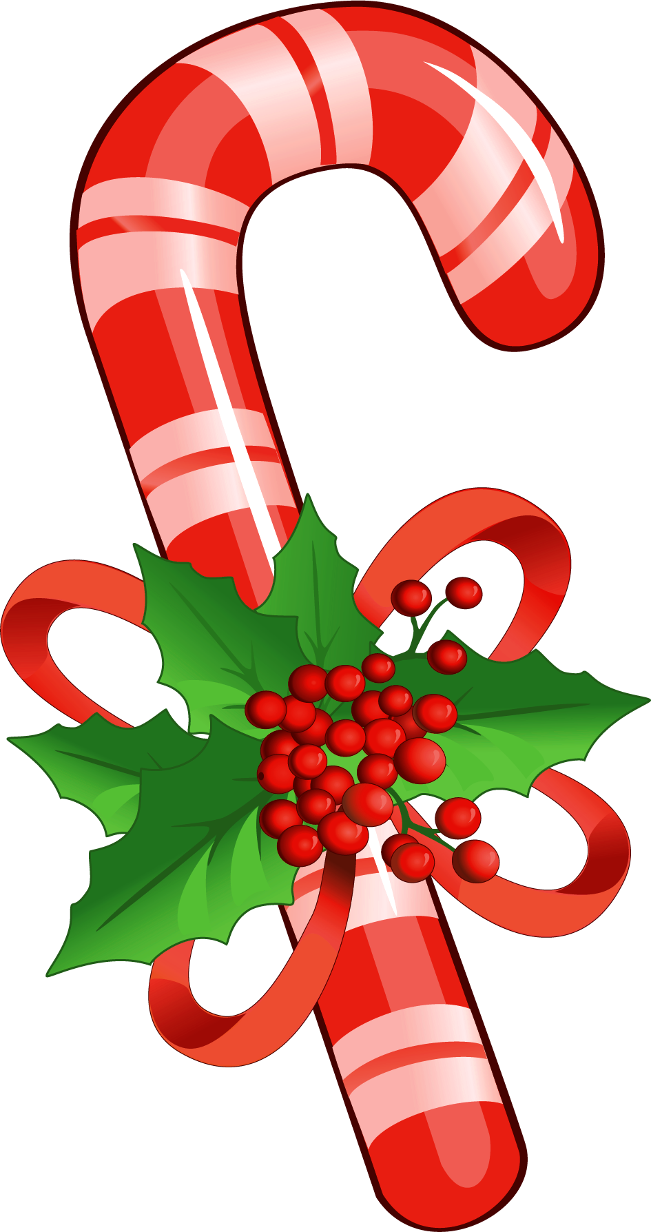 Christmas Peppermint Sticks Clipart 