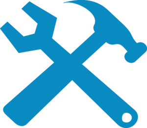 Hammer And Wrench Silhouette Clip Art
