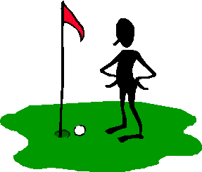 Playing Golf Clipart 