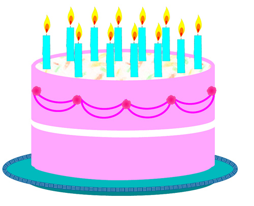 13 Birthday Cake Clipart 