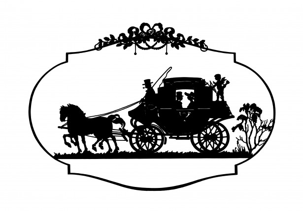 Horse , Carriage Vintage Clipart Free Stock Photo
