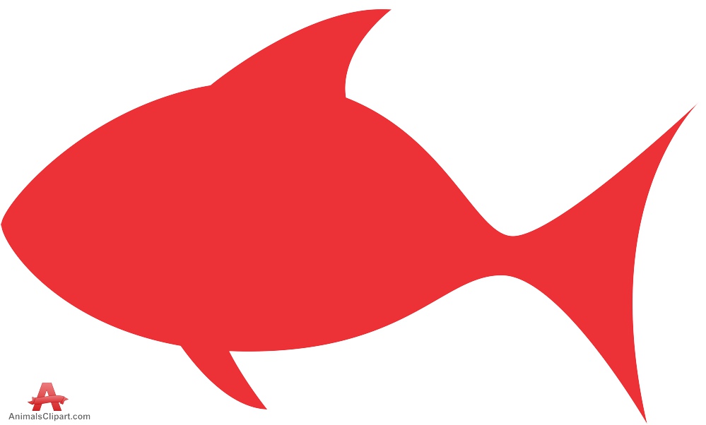 Red Fish Silhouette 