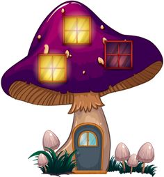 Cartoon Mushrooms 