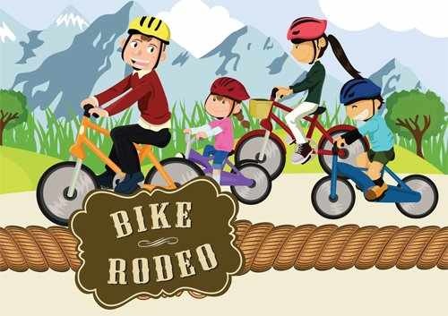 bicycle rodeo clipart 