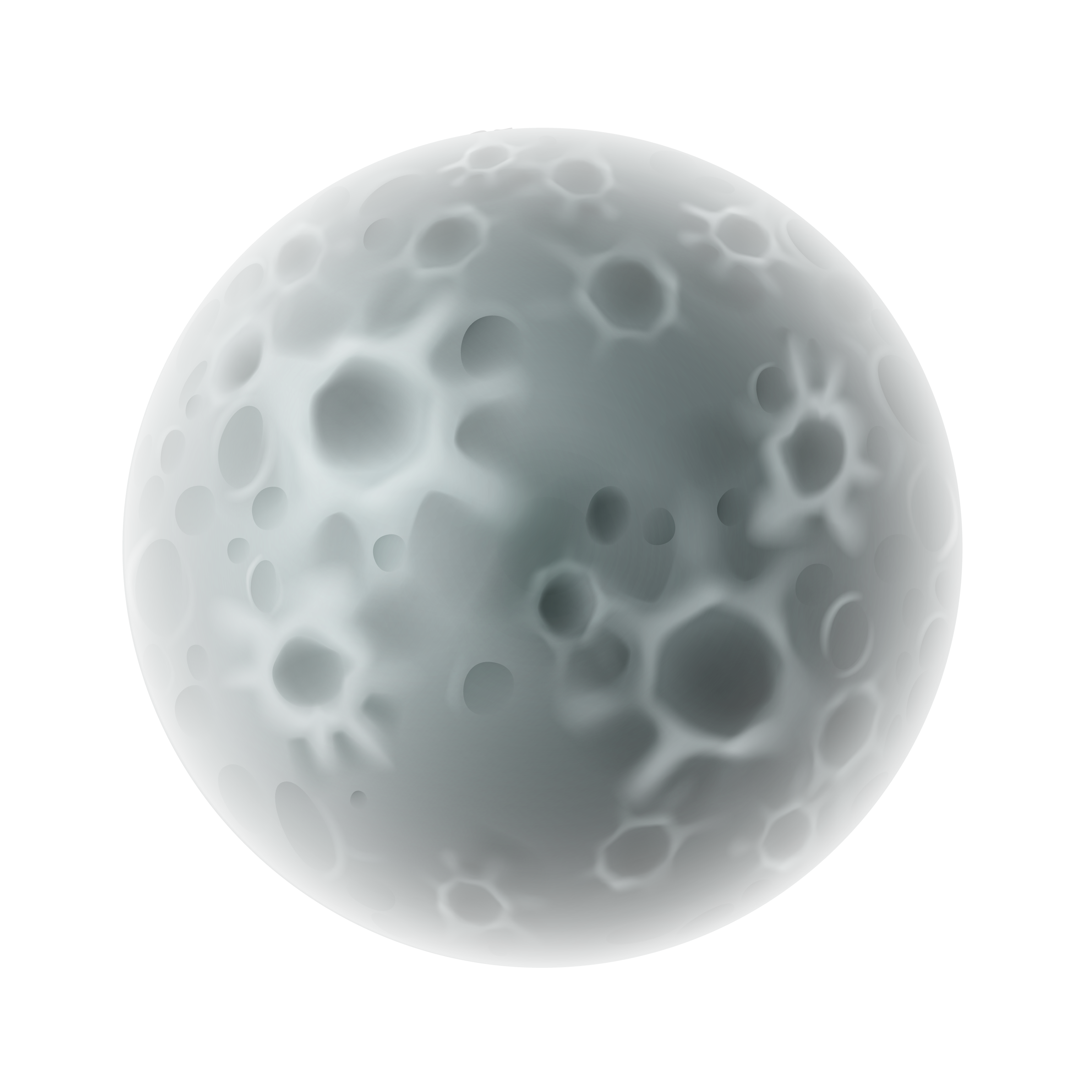 Transparent Realistic Moon PNG Clipart Picture 