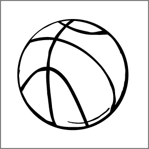 Free Basketball Clipart Black And White 