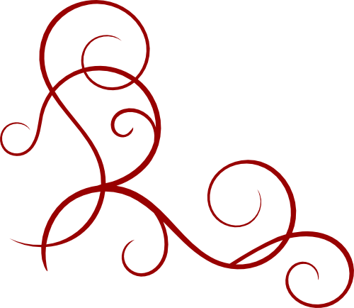 red flourish clipart illustrations