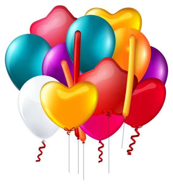 Balloons Bunch Transparent PNG Clip Art Image 