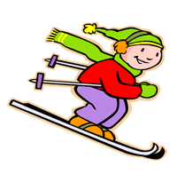 skiing clipart 