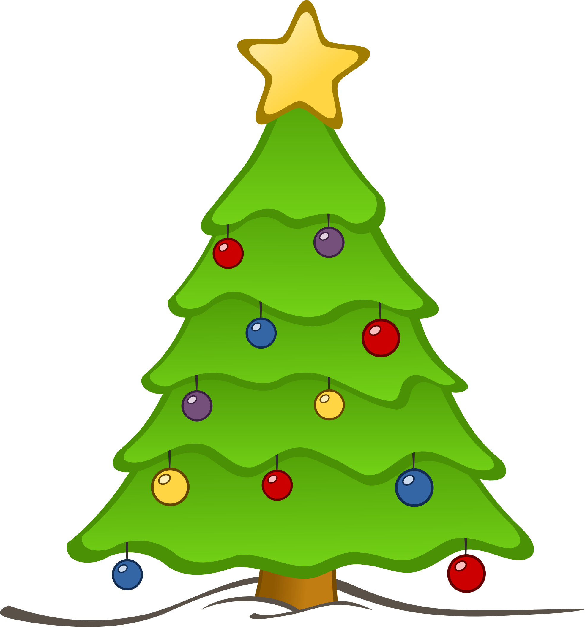Christmas Clipart Trees snowflakes Cupcake Gift box Xmas Trees Clip arts Ornaments christmas ornaments 0683