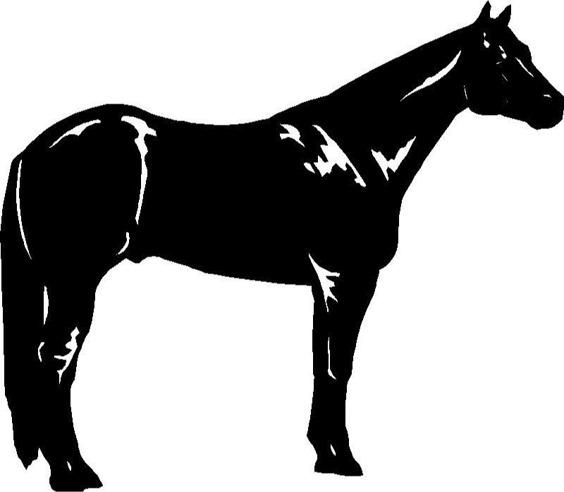 quarter horse silhouette