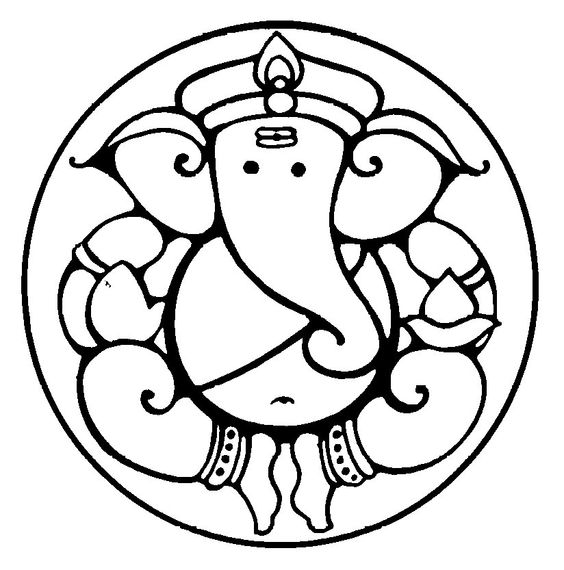Symbolism of Lord Ganesha&form ganesha clip art round 