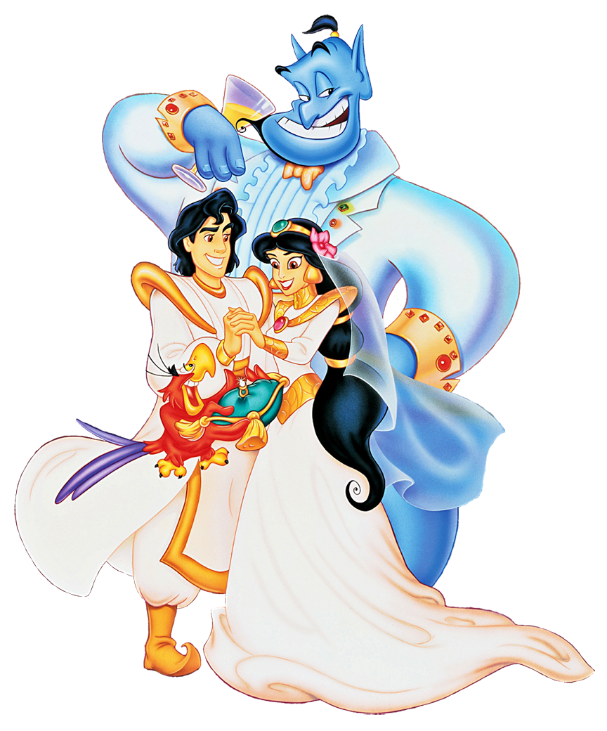 Jasmine Aladdin Wedding Clipart.
