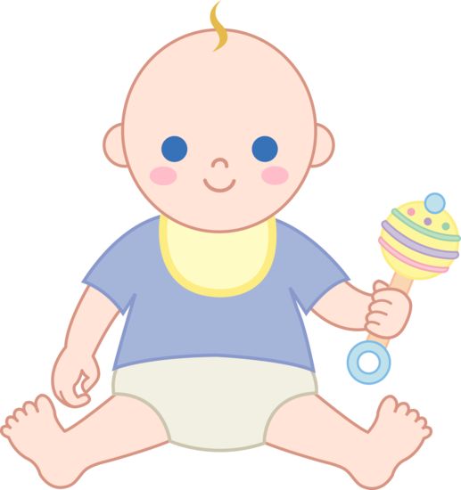 vintage baby illustrations clipart 