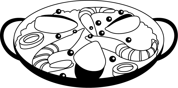 Paella Coloring Page Sketch Coloring Page