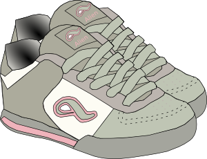 Clothing Shoes Sneakers Clip Art at Clker 