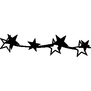 Line Of Stars Clipart 