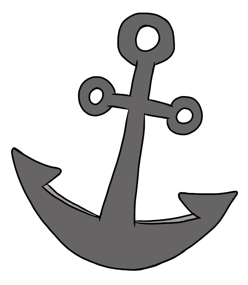 Simple Anchor Pirate Clipart 