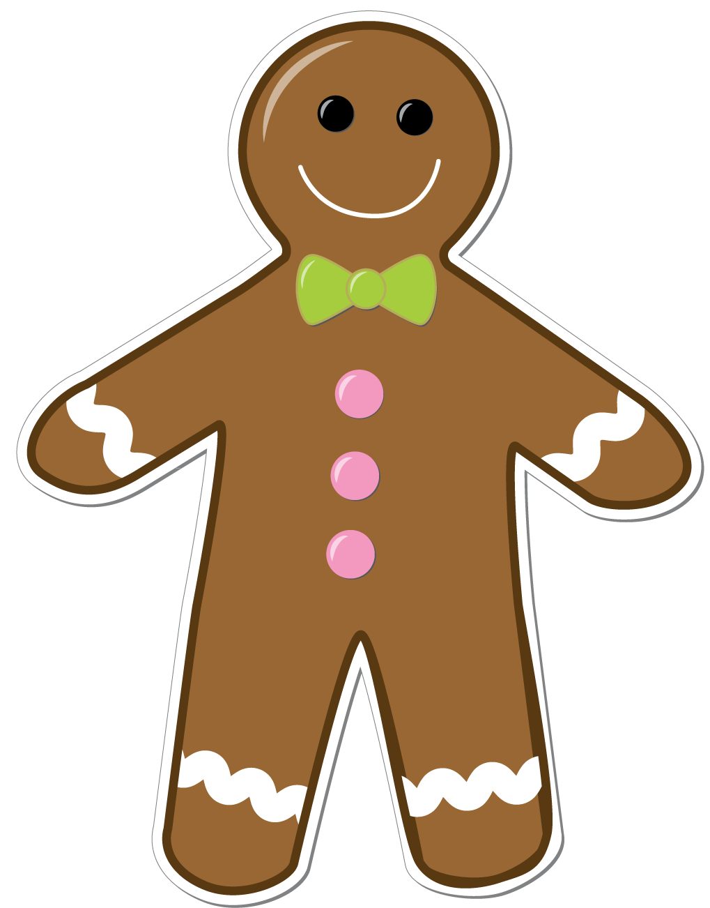Gingerbread Man Border Clipart 
