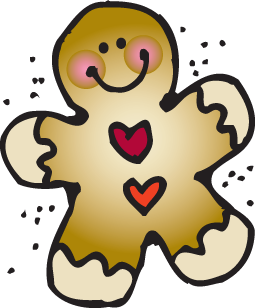 Funny Gingerbread Man Clipart 