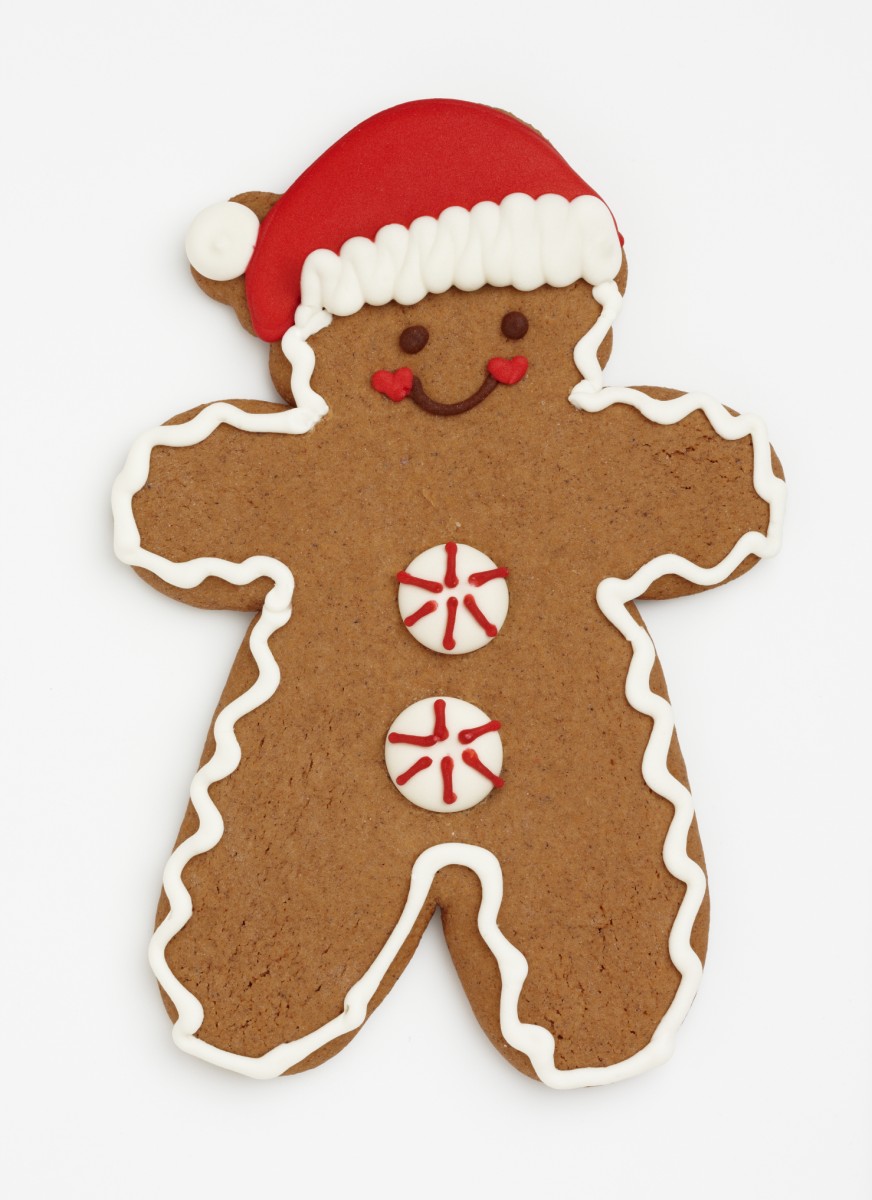 Gingerbread man cookie clipart 