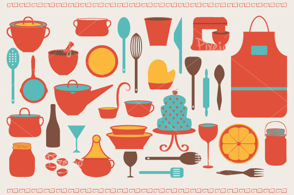 Free kitchen tools clipart 