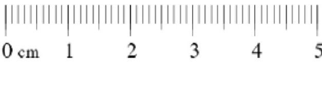picture of a ruler in centimeters