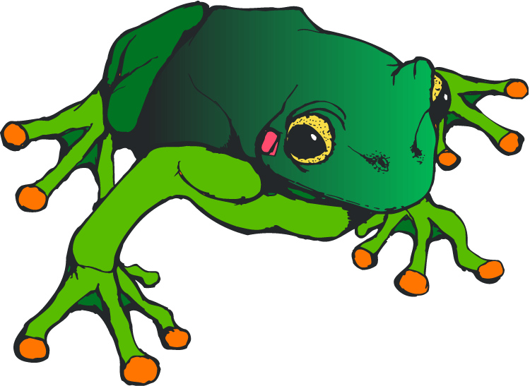 Jumping Frog Clipart 