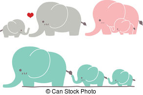 Baby elephant clip art image 