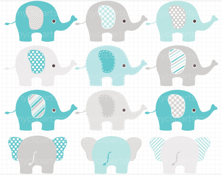 baby shower elephant graphic