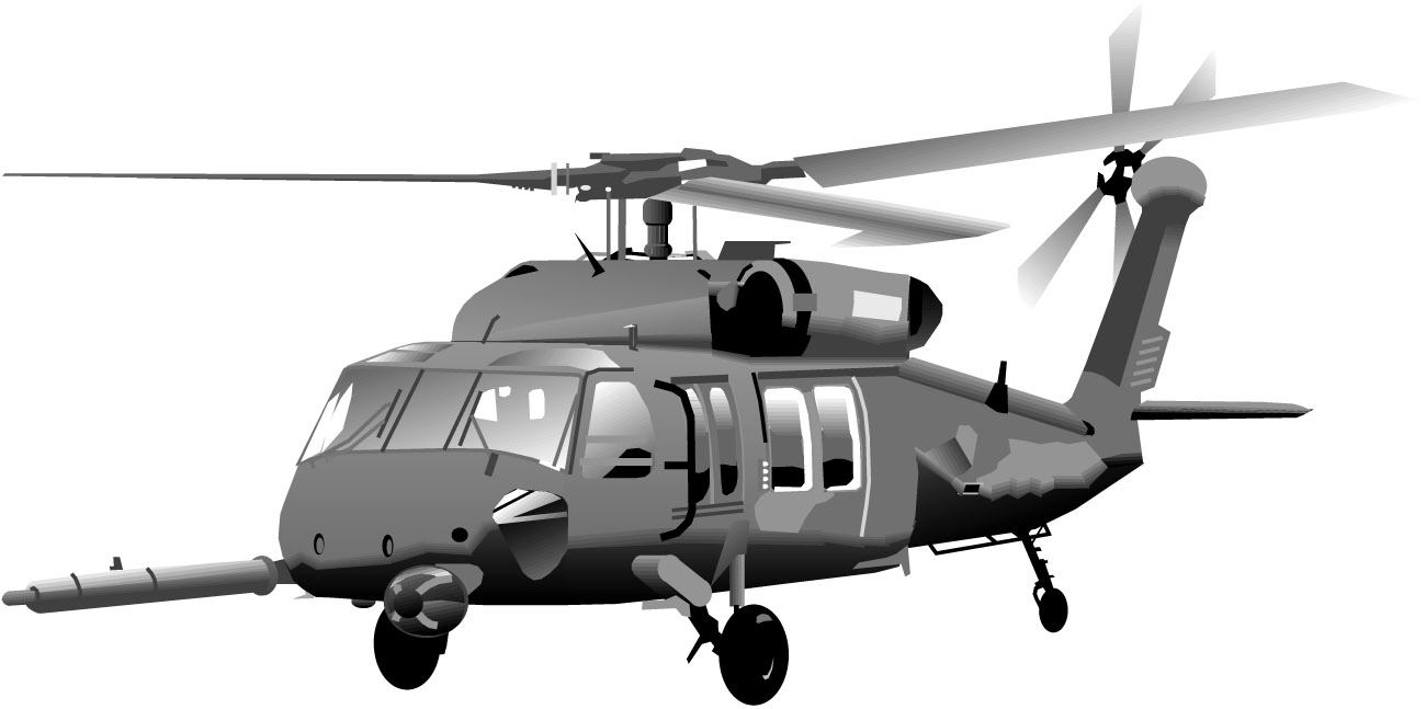 Army helicopters clipart 