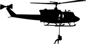 Huey helicopter clipart 