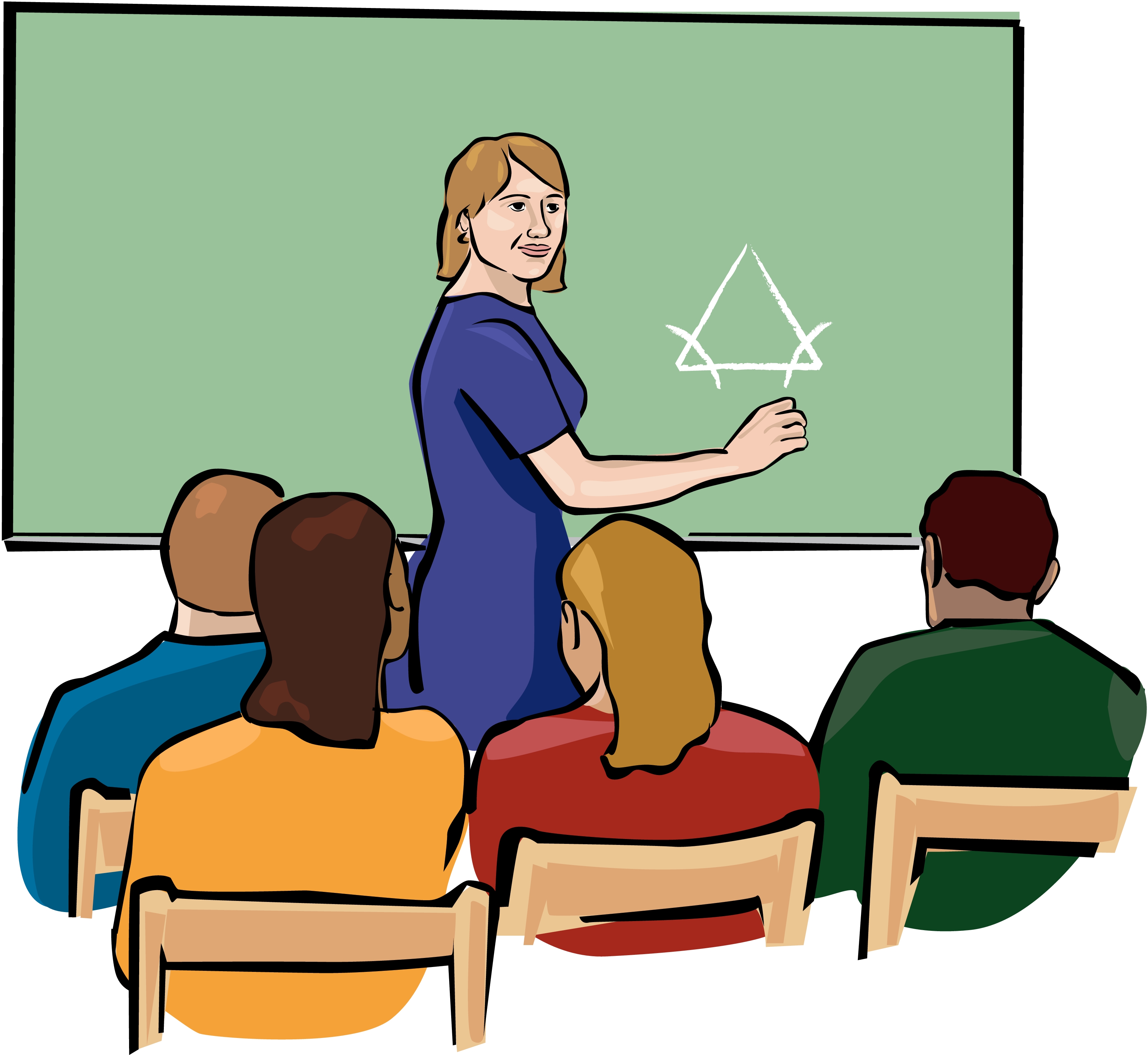 Teacher Teaching Student Clipart 
