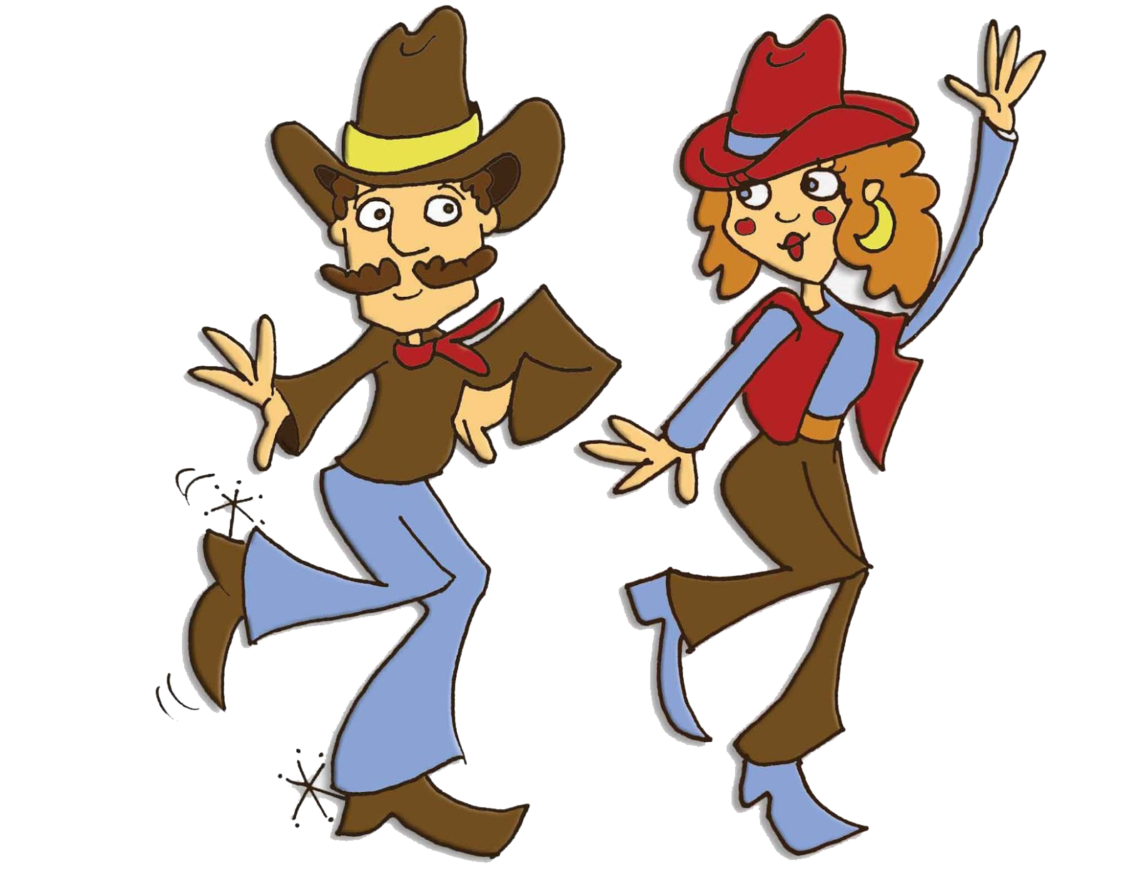 Country Line Dancing Clipart 