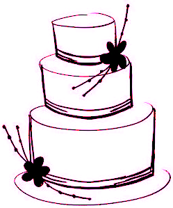 free wedding cake clipart images