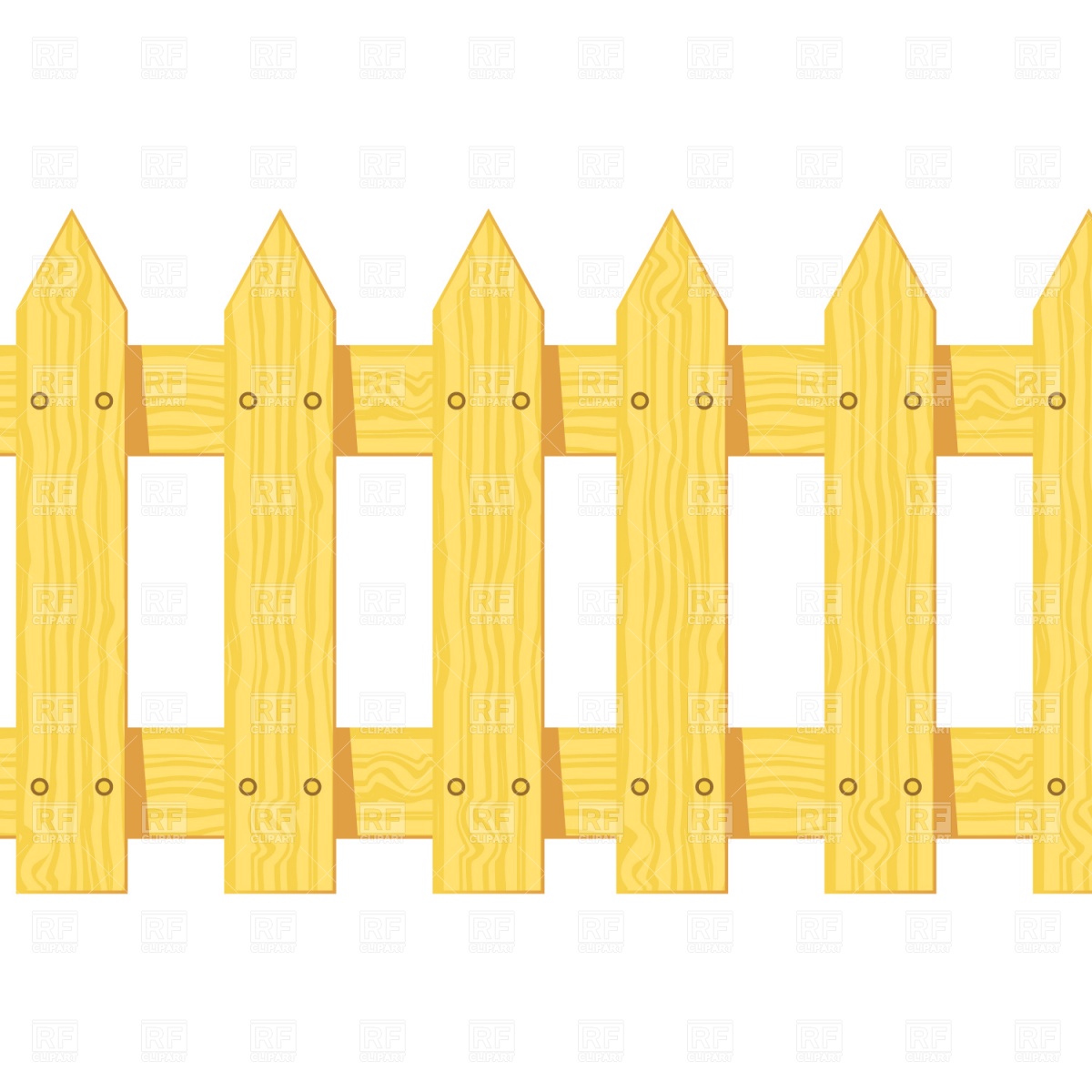 Wooden Fence Clipart 