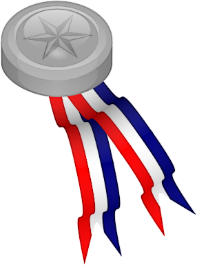 Platinum medal clipart 